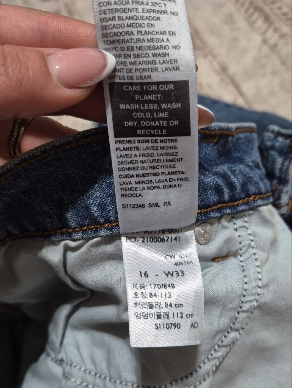 Levi's Dark Blue Distressed Denim Mini Skirt - Picture 4 of 6